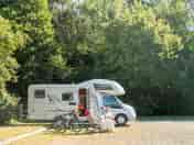 Pitches surrounded by trees
