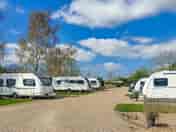 Fully serviced pitches behind Reception