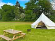 Furnished tent exterior