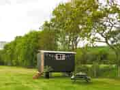 The Herdwick Hut in the paddock awaiting guests