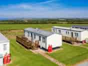 View of the static caravans
