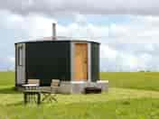 Yurt with seating area