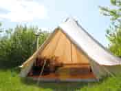 A look inside a bell tent