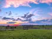 Sunset viewed from the site