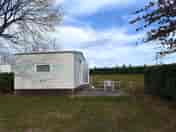 Static caravan exterior