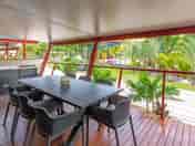 Exterior dining area