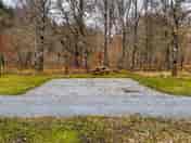 Pitch with picnic table