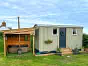 Shepherd's hut exterior