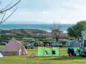 Level grass pitches with a view
