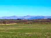 View of Snowdonia from the site