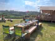 Outdoor dining on Rye Hill pitch