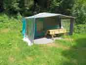 Exterior of the rental tent