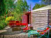 View of the yurt entrance