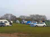 Electric grass tent pitch