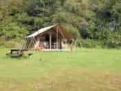 Safari tent front view