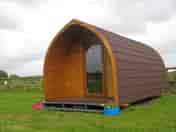 Wooden pod with underfloor heating