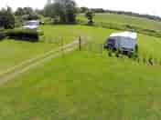 Looking across the site