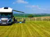 Motorhome and touring area