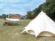 Where the bell tent is sited