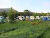 Pitching area, adjacent to the wild grass bank