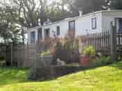 Static caravan exterior