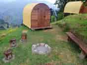 Outside cabin pod