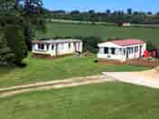 Static caravan exterior