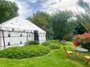 Exterior view with garden furniture