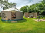 Yurt and outside area