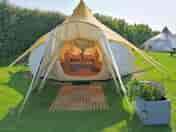 Visitor image of the tent on arrival