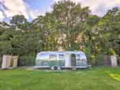 Airstream with shower and compost toilet either side
