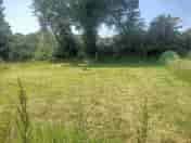 Grass track to the pitch