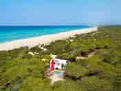 Aerial view of the beach