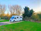 All our hard standing pitches are near to our toilet block do not offer a view of the fishing lake