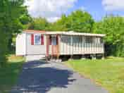 Exterior of the caravan