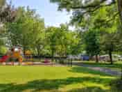 Playground and picnic table