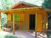 Outside a chalet
