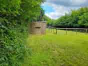 Pitch next to the alpaca field