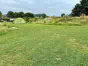 Shared pitch for walkers and cyclists.