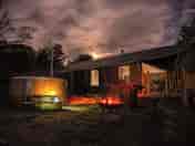 Private hot tub at Seren safari tent