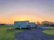 Sunrise over Poplar Grove campsite