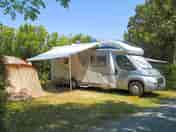 Spacious pitches for motorhomes