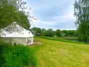 Secluded site with entire site for our bell tent