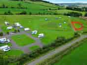 General view over non serviced grass pitches showing Lower Meadow