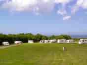 Caravan park with sea views