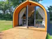 Front of our Cosier Pod