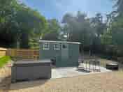 Shepherd's hut exterior