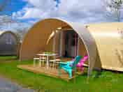 Outside tent