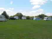 View of the spacious electric grass pitches