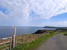Looking down the drive to campsite